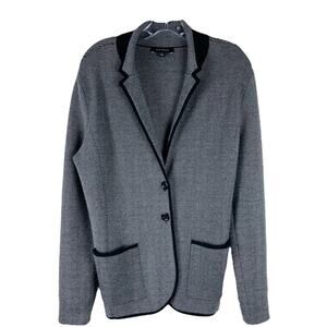 Ann Taylor Gray and Black Blazer